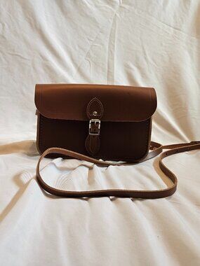 Cambridge Satchel Co. Cognac Mini Buckle Crossbody Bag - Never Used!